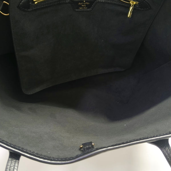 NEVERFULL MM Monogram Coated Canvas Black