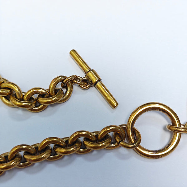 Petit CD Metal Gold Necklace