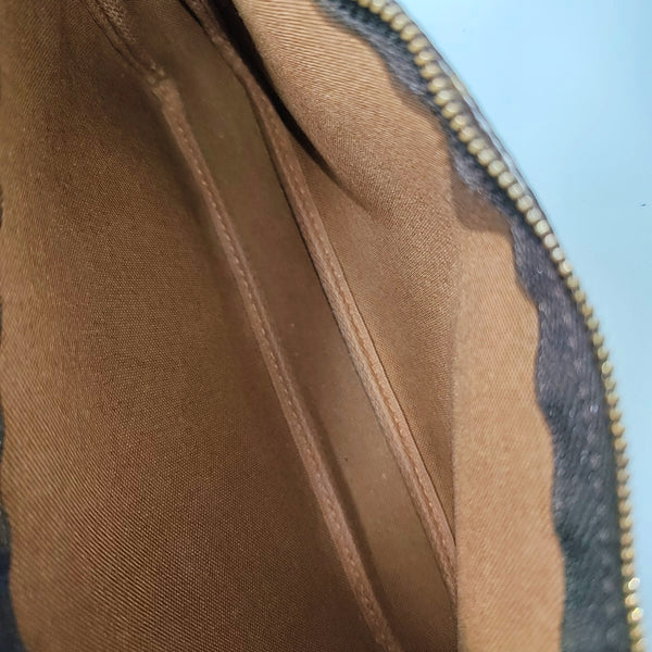 ACCESSOIRES Monogram Coated Canvas Brown