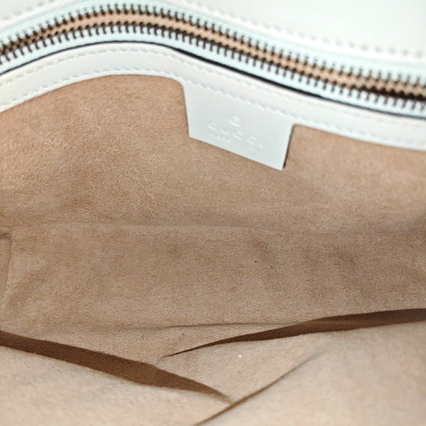 GG Marmont Medium Quilted Calfskin White