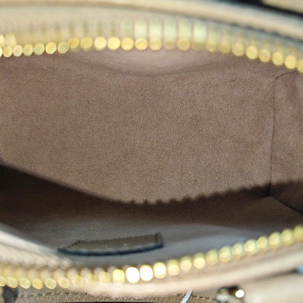 SPEEDY Nano Monogram Calfskin Gray