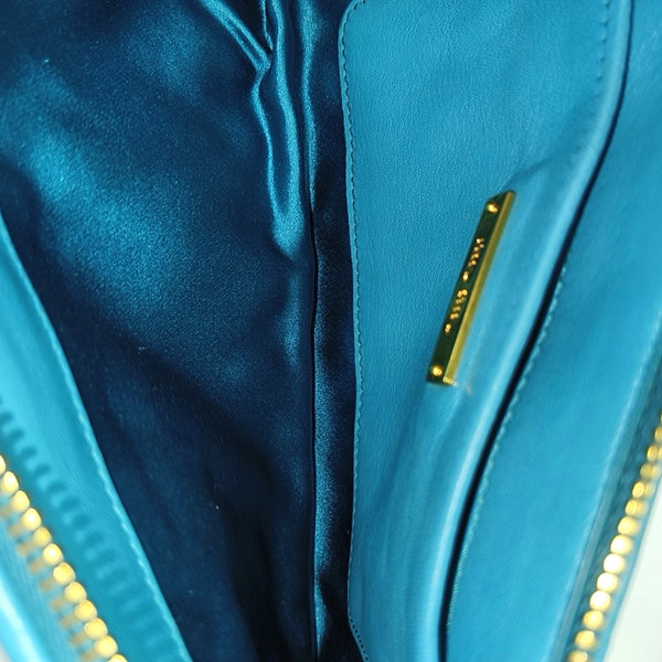 Matelassé Quilted Lambskin Blue
