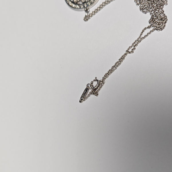 Tiffany Keys 18k White Gold Silver Necklace