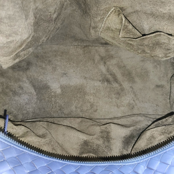 Calfskin Top Handle Bag Blue