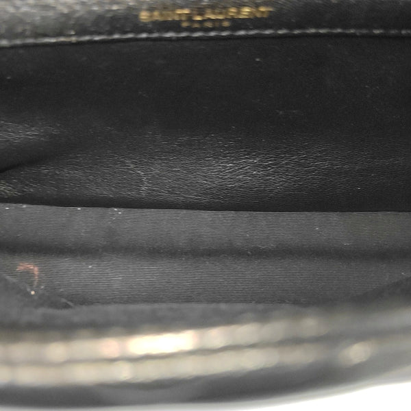 COLLEGE Medium Chevron Lambskin Black