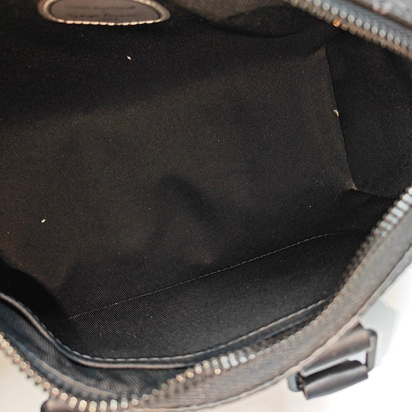 KEEPALL Monogram Coated Canvas Black