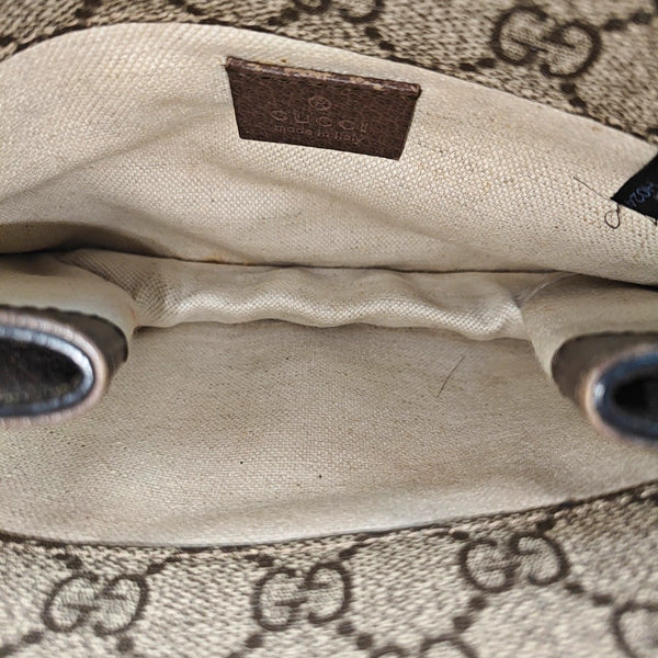 Neo Vintage Small Monogram Coated Canvas Beige