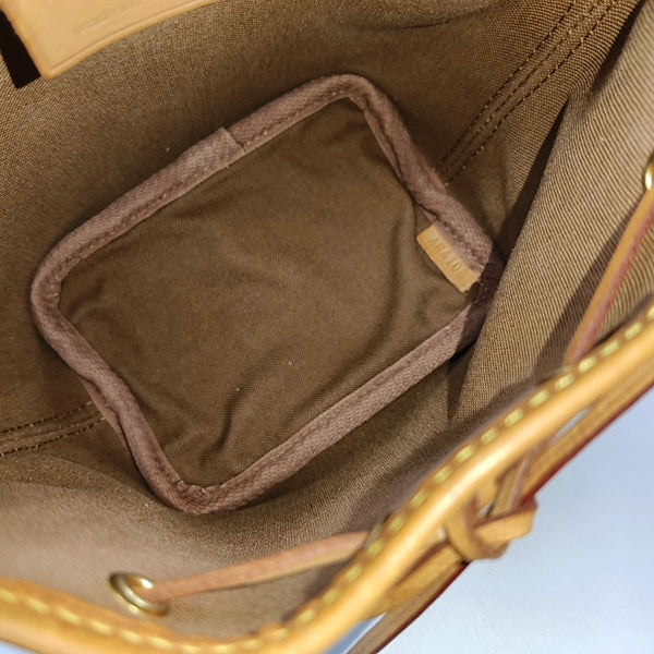 NÉONOÉ Nano Monogram Coated Canvas Brown