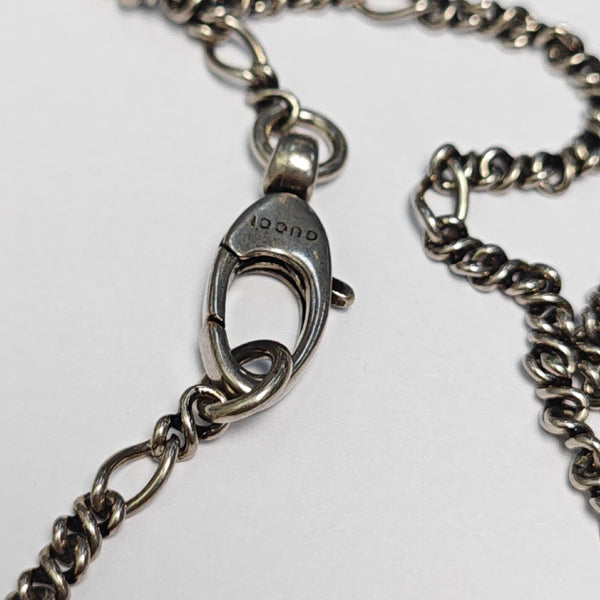 Lion Head Metal Gray Necklace