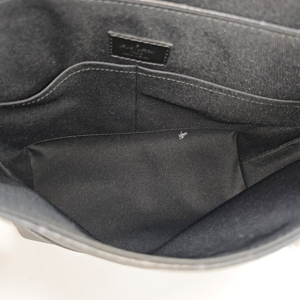 SAUMUR Monogram Coated Canvas Black