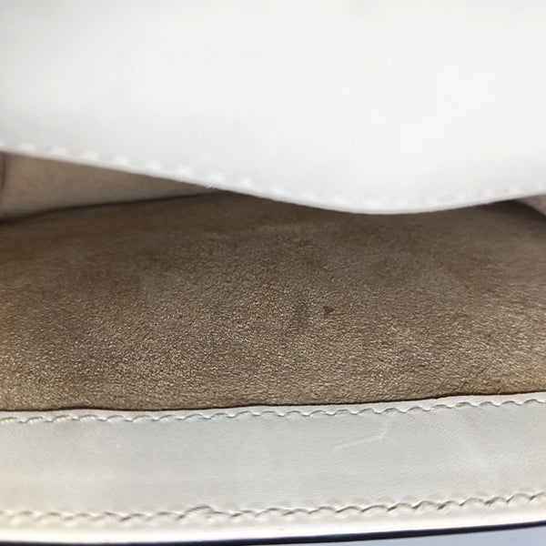 Authenticated pre-owned Sylvie Mini Calfskin White - Shoulder Bag at Looply