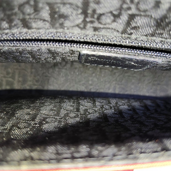 Fabric Top Handle Bag Red
