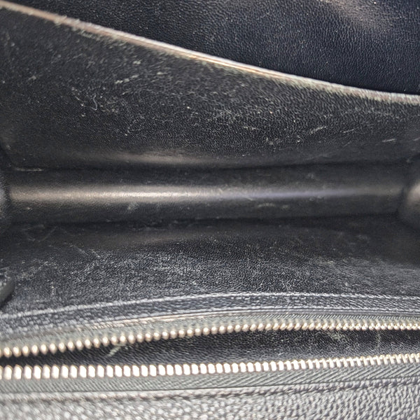 Diorama Medium Cannage Calfskin Black