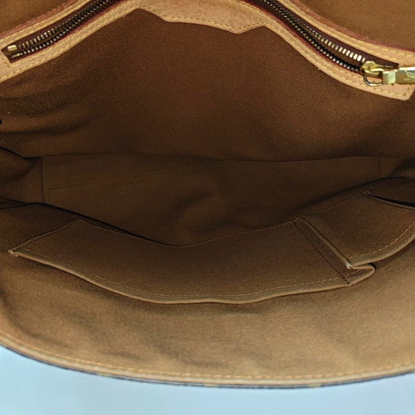 VALMY Monogram Coated Canvas Brown