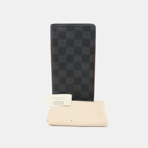 BRAZZA Damier Graphite Coated Canvas Black Wallet