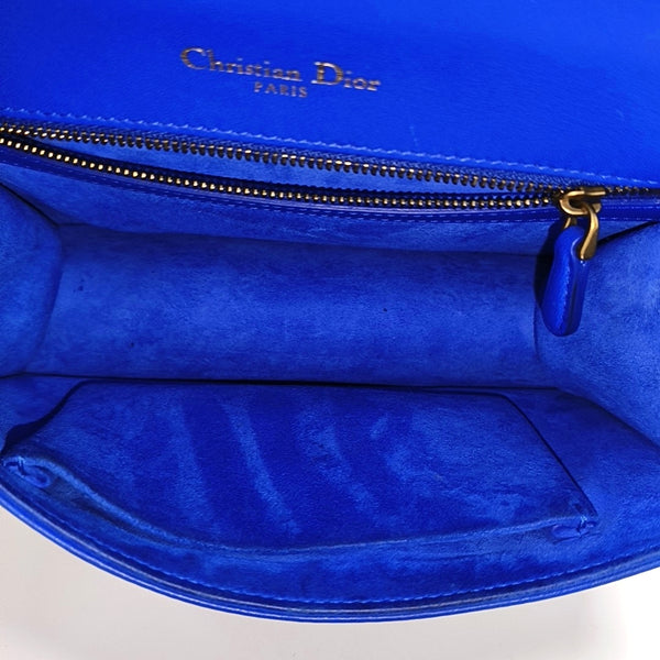 Diorama Small Cannage Calfskin Blue