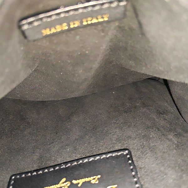 Calfskin Shoulder Bag Large Black