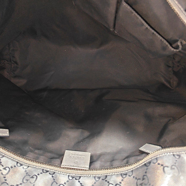 GG Imprime Monogram Coated Canvas Gray
