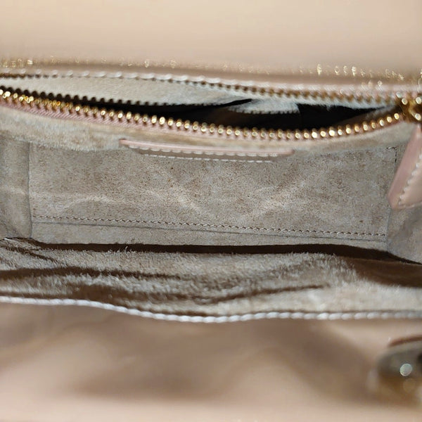 Lady Dior Mini Cannage Patent Leather Pink