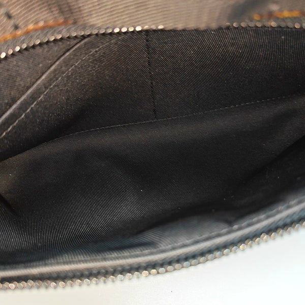 Monogram Coated Canvas Shoulder Bag PM Brown