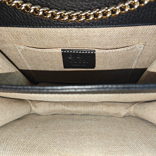 Interlocking G Small Calfskin Black
