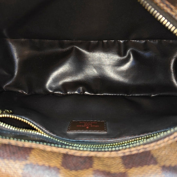 Damier Ebene Coated Canvas Clutch Brown