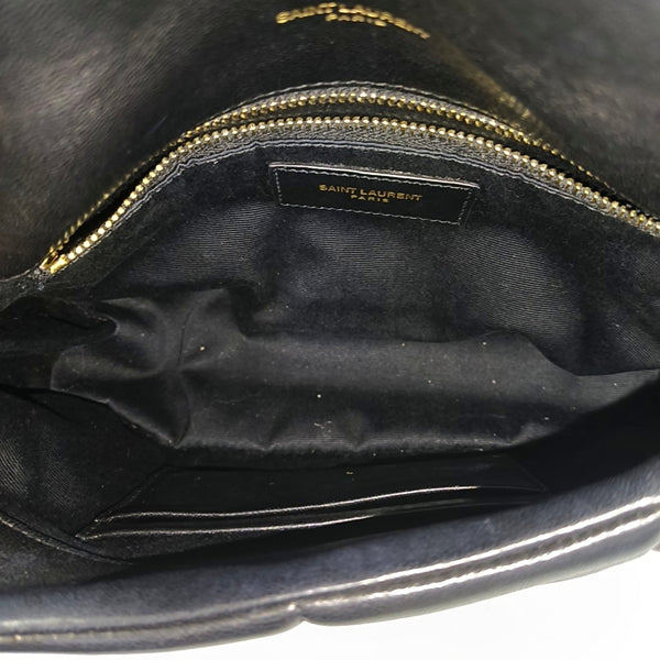 PUFFER Small Quilted Lambskin Black