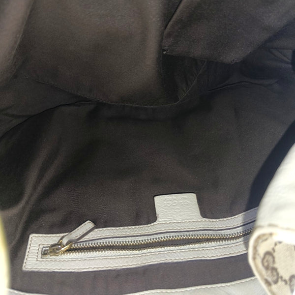 Monogram Canvas Shoulder Bag Beige