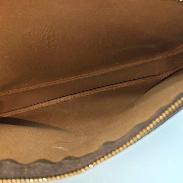 ACCESSOIRES Monogram Coated Canvas Brown