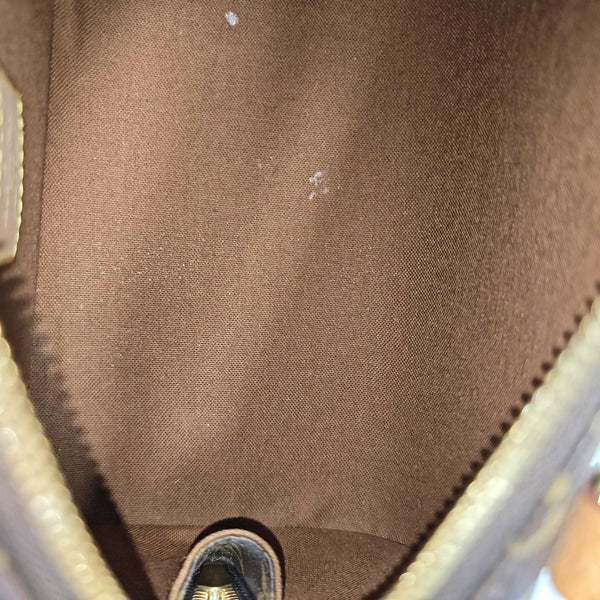 RIBERA Monogram Coated Canvas Brown