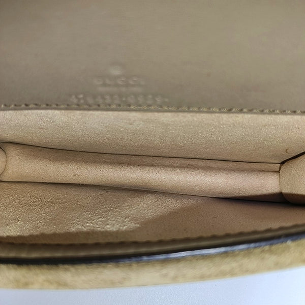 Dionysus Super Mini Monogram Lona Revestida Beige