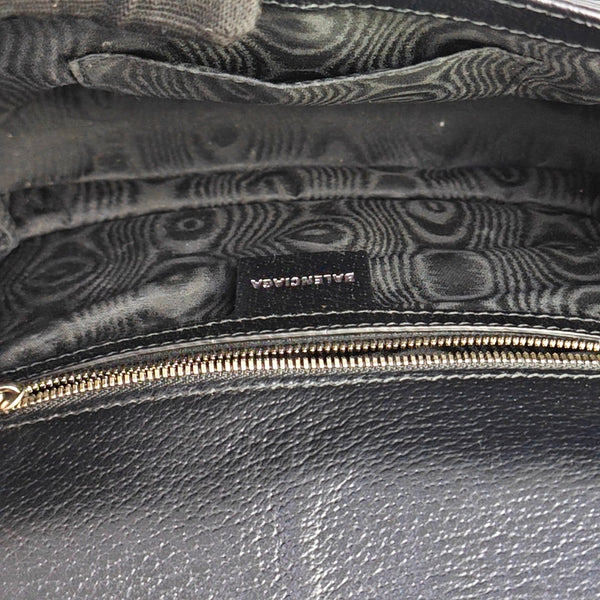 Leather Shoulder Bag Black