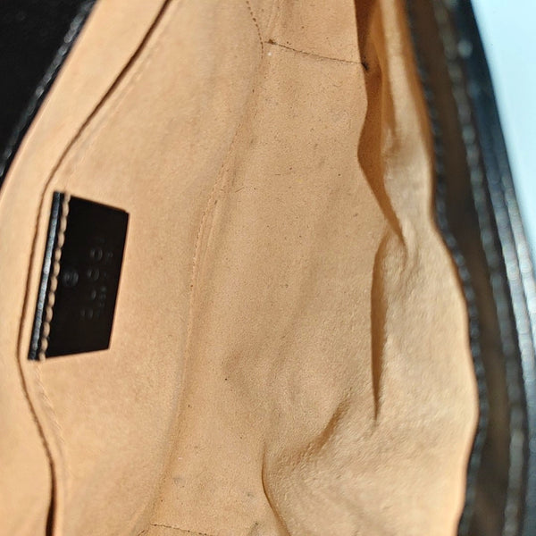 GG Marmont Small Quilted Calfskin Black
