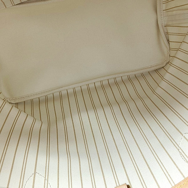 NEVERFULL MM Damier Azur Coated Canvas Beige
