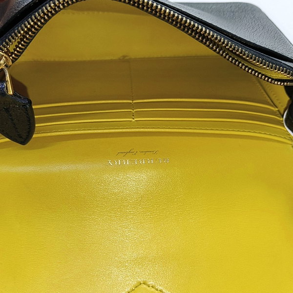 Square Stone Calfskin Black