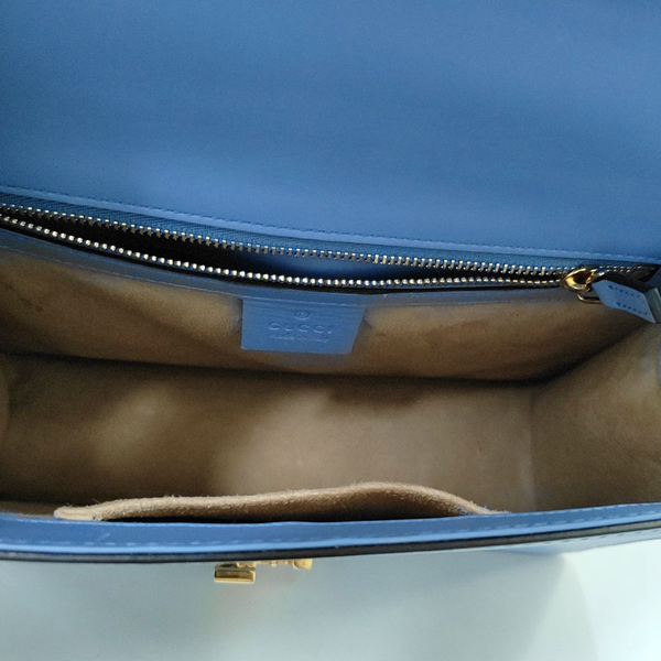 Authenticated pre-owned Sylvie Small Calfskin Blue - Crossbody Bag at Looply