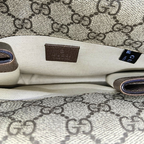 Neo Vintage Small Monogram Coated Canvas Beige