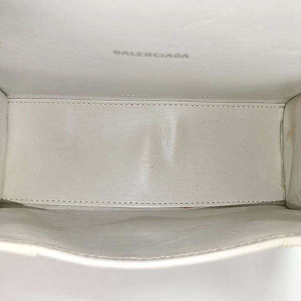 Hourglass Small Calfskin White