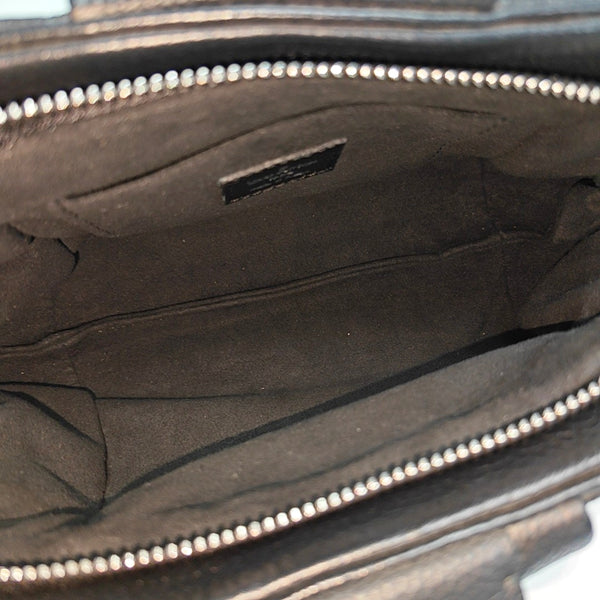 SCALA Mini Monogram Calfskin Black
