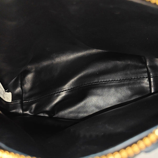 Lambskin Top Handle Bag Black