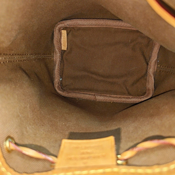 NÉONOÉ Nano Monogram Coated Canvas Brown