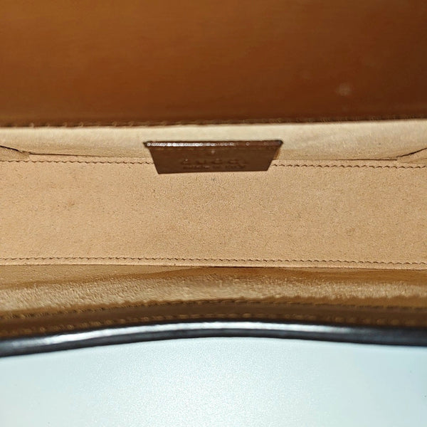 Horsebit 1955 Mini Monogram Coated Canvas Beige