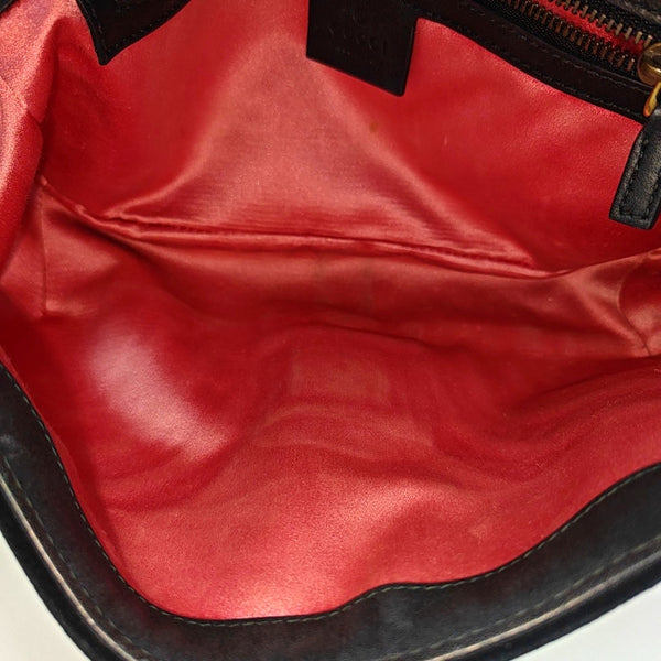 GG Marmont Medium Quilted Velvet Black