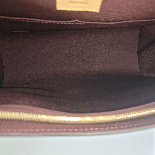 CLUNY MM Monogram Coated Canvas Brown