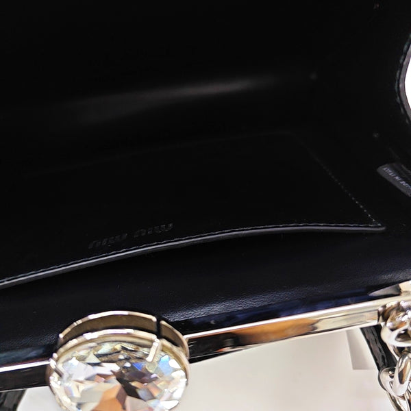 Calfskin Top Handle Bag Black