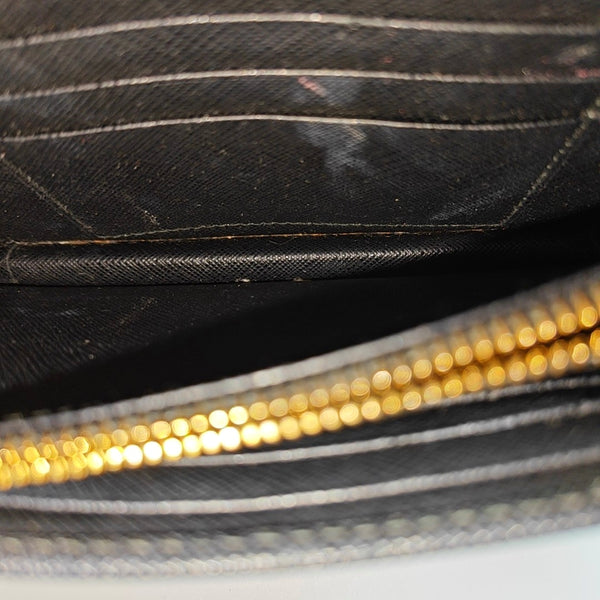 Saffiano Calfskin Shoulder Bag Black