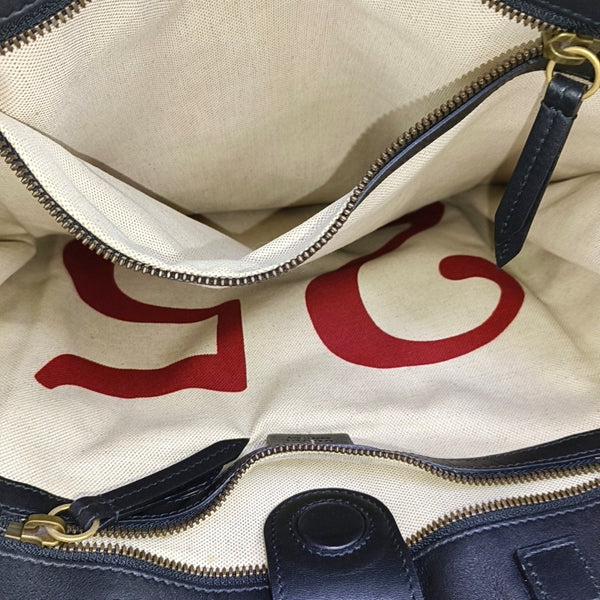Monogram Coated Canvas Tote Bag Beige