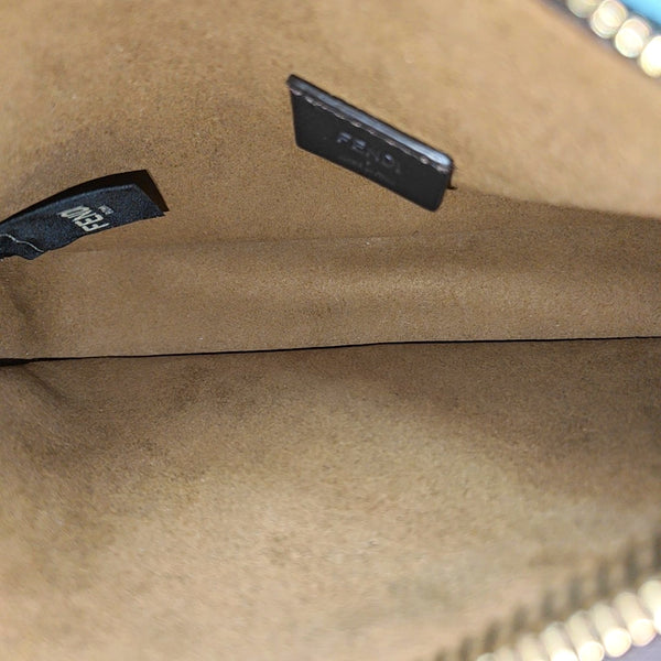 Fabric Top Handle Bag Brown