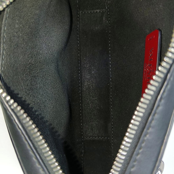 Vltn Small Calfskin Black