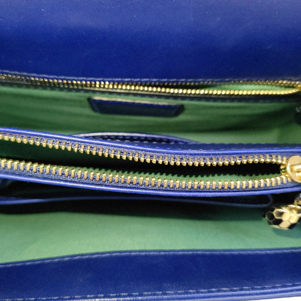 SERPENTI FOREVER Medium Calfskin Blue